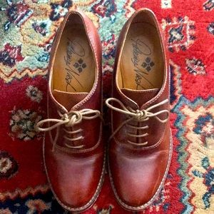 Patricia Nash Leather Block-Heeled Oxfords